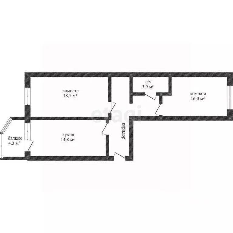 2-к кв. Ханты-Мансийский АО, Сургут ул. Семена Билецкого, 6 (67.4 м) - Фото 2