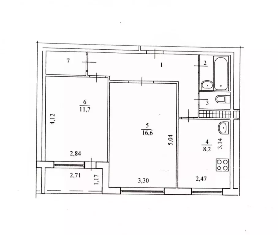 2-к кв. Волгоградская область, Волгоград ул. Бажова, 7 (53.0 м) - Фото 2