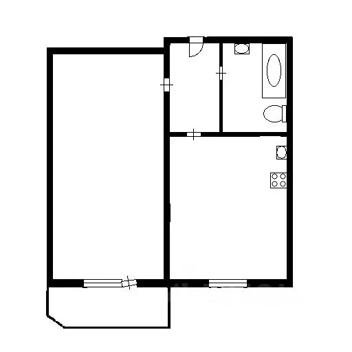 1-к кв. Новосибирская область, Новосибирск ул. Дмитрия Донского, 24/1 ... - Фото 2