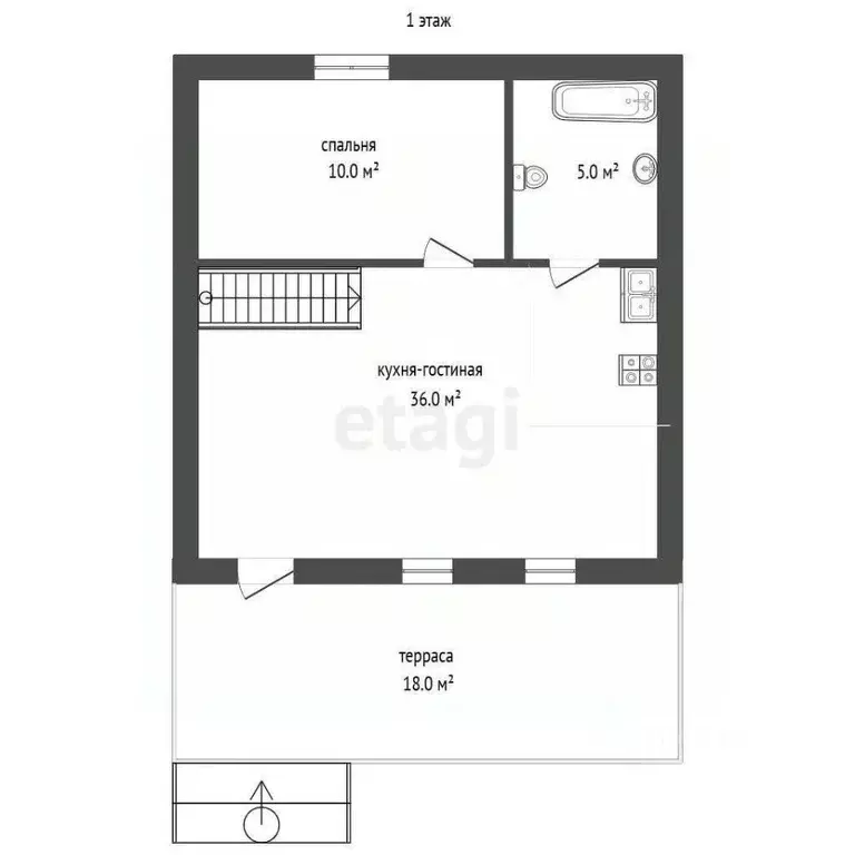Дом в Тюменская область, Нижнетавдинский муниципальный округ, Геолог-2 ... - Фото 1