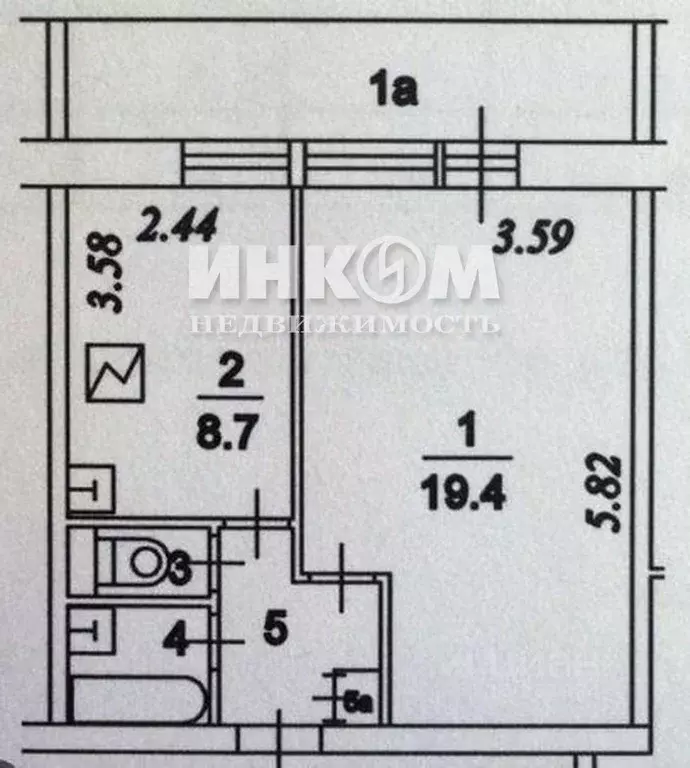 1-к кв. Москва Аргуновская ул., 6К2 (34.5 м) - Фото 0