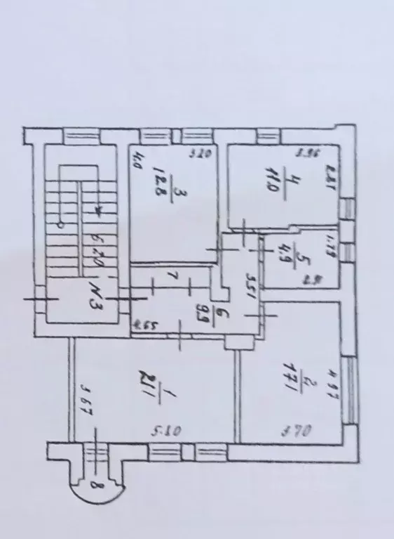 3-к кв. Московская область, Жуковский ул. Жуковского, 5 (78.0 м) - Фото 1