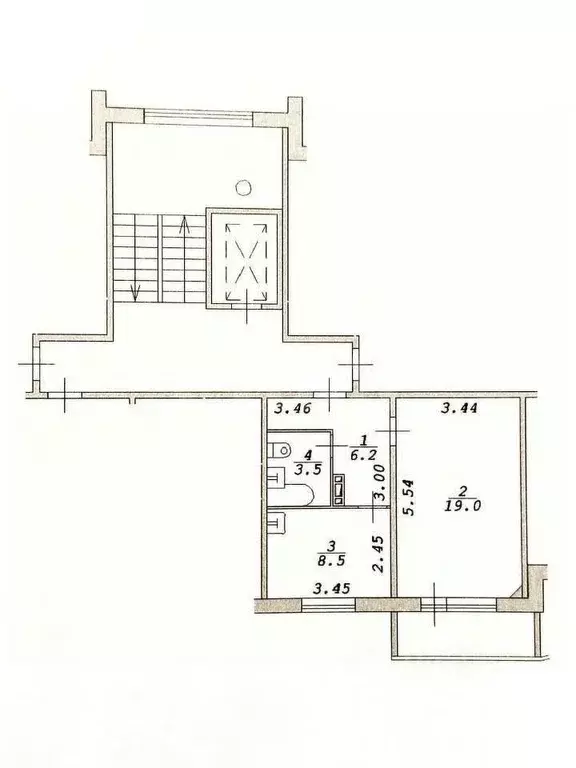 1-к кв. Новосибирская область, Новосибирск Спортивная ул., 11/1 (37.2 ... - Фото 0