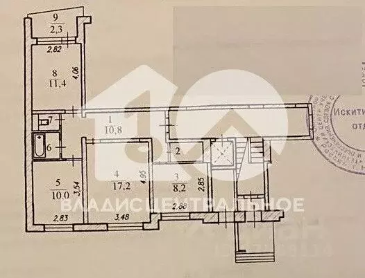 3-к кв. Новосибирская область, Искитимский район, Линево городское ... - Фото 1