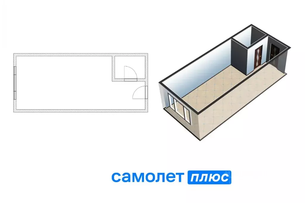 1-к кв. Кемеровская область, Кемерово Инициативная ул., 27а (22.5 м) - Фото 0