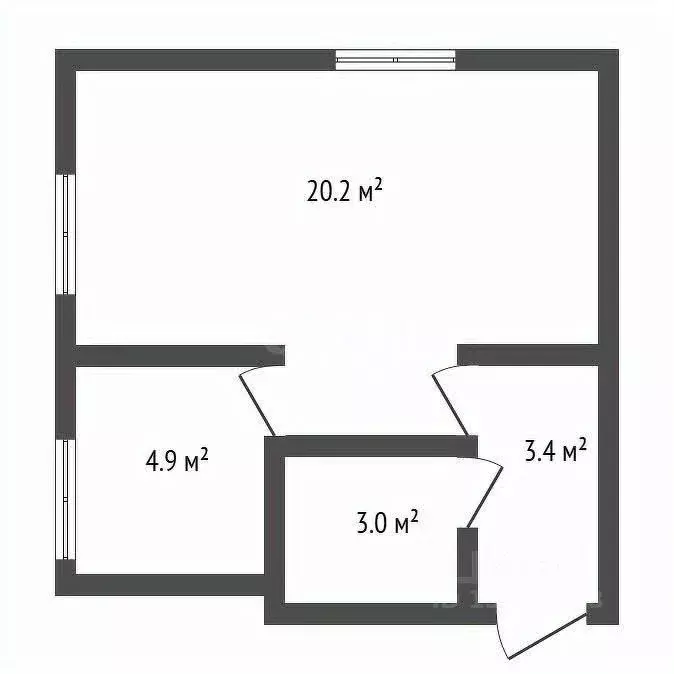 1-к кв. Амурская область, Тында Зеленая ул., 5 (33.0 м) - Фото 2