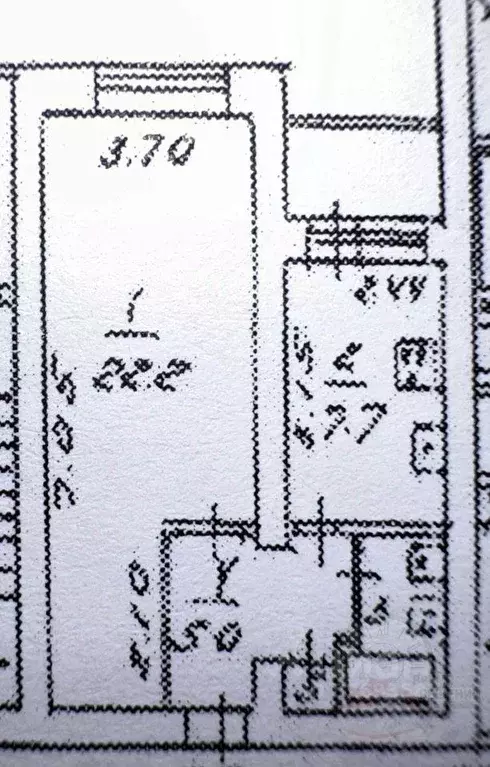 Квартира, 1 комната, 38.29 м - Фото 1