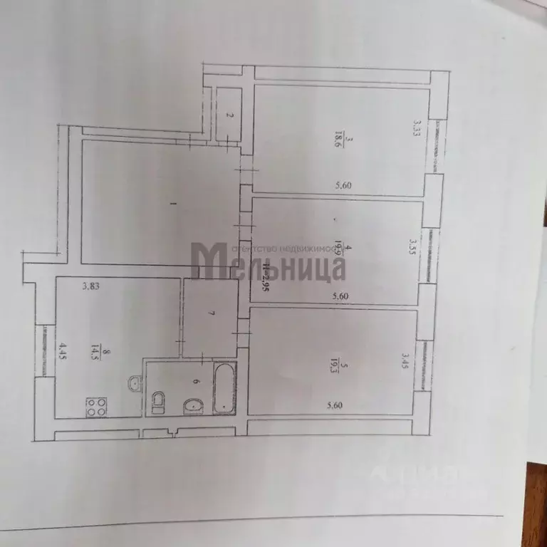 3-к кв. Волгоградская область, Волгоград просп. Металлургов, 12 (101.1 ... - Фото 2