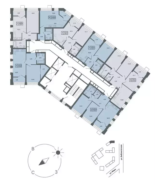 1-комнатная квартира: Екатеринбург, улица Мира, 47/6 (41.8 м) - Фото 0
