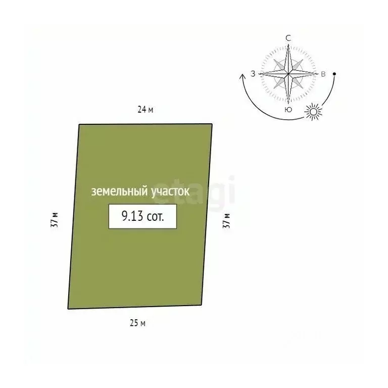Участок в Красноярский край, Емельяновский муниципальный округ, ... - Фото 2