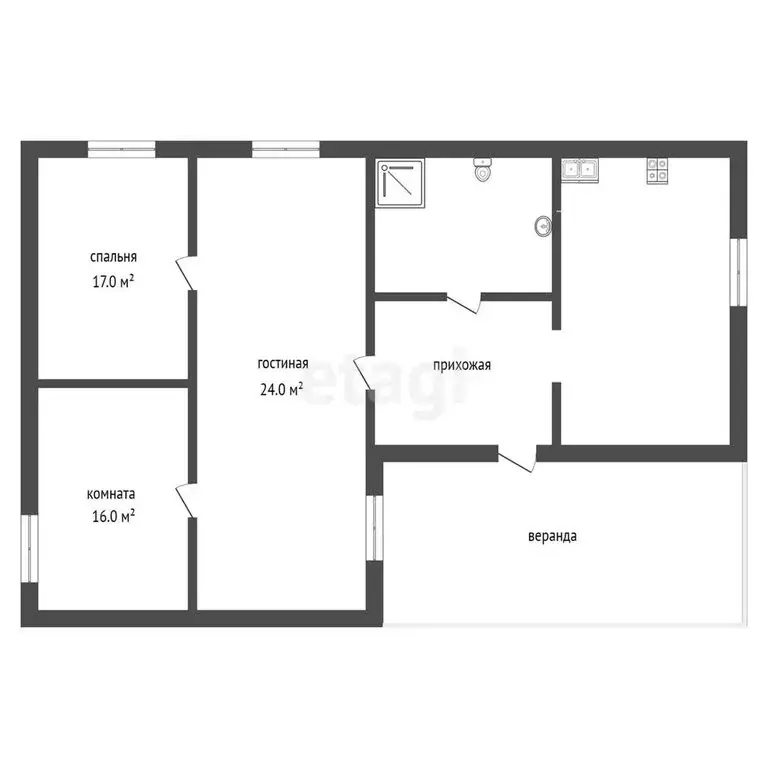 Дом в Энгельс, Тихая улица (86 м) - Фото 1