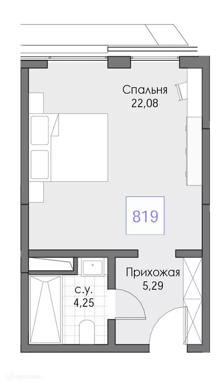 Продаётся 1-к квартира, 31.62 м - Фото 0