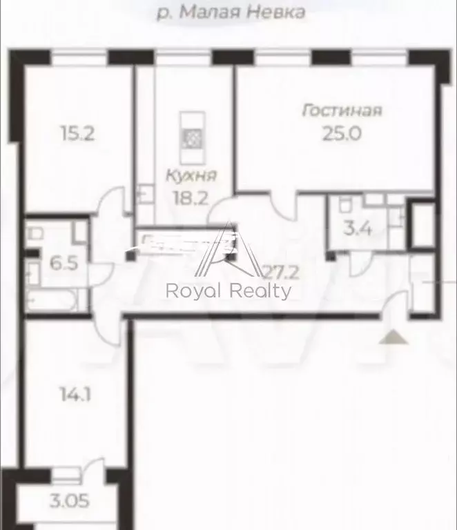 3-к. квартира, 120 м, 1/9 эт. - Фото 0