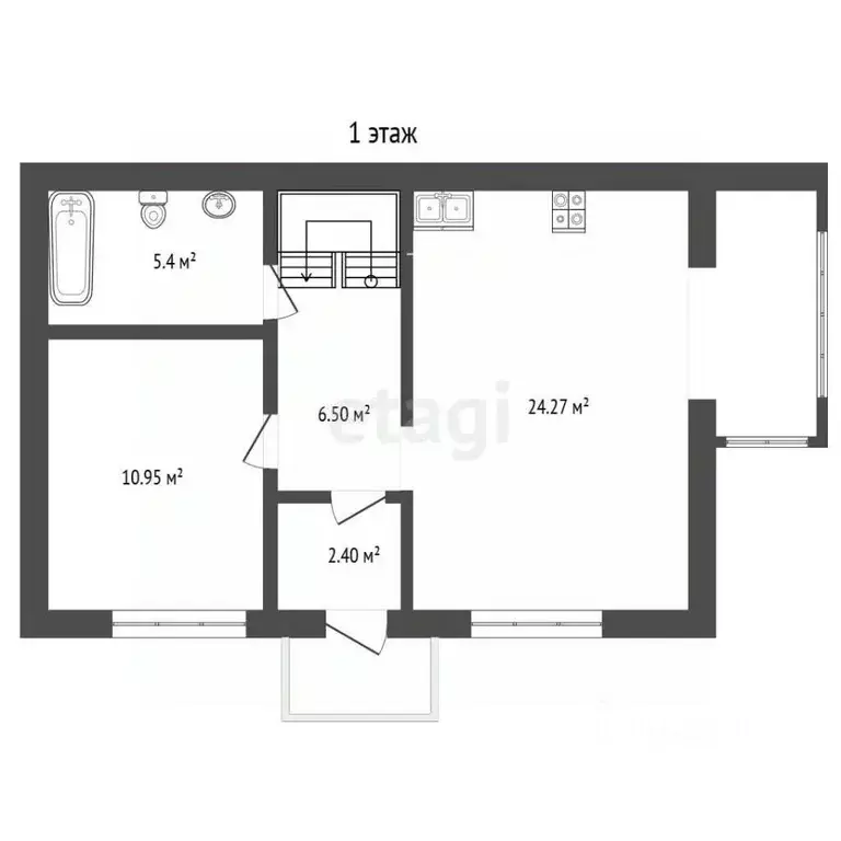 Таунхаус в Мордовия, Саранск городской округ, Луховка рп ул. Пинясова, ... - Фото 1