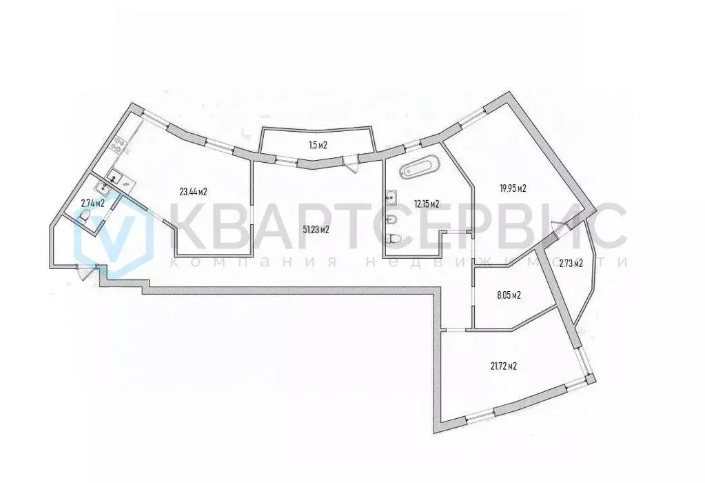 4-к кв. Омская область, Омск Ильинская ул., 1 (149.3 м) - Фото 1