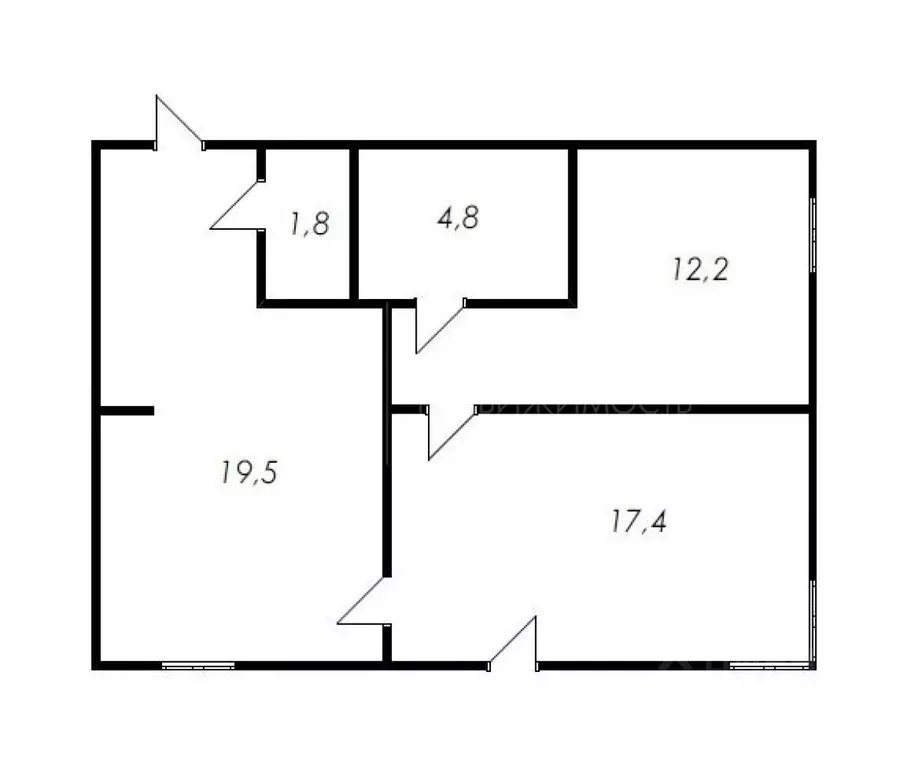 2-к кв. Тюменская область, Тюмень Профсоюзная ул., 63 (55.2 м) - Фото 1