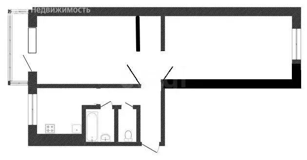 2-комнатная квартира: Черногорск, улица Пушкина, 7 (47 м) - Фото 1