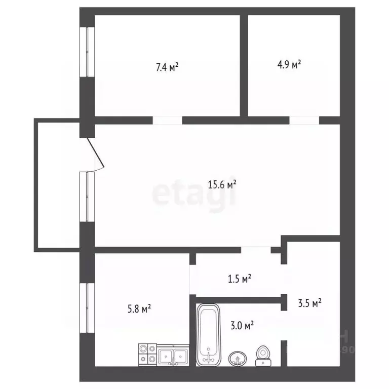 3-к кв. Воронежская область, Воронеж ул. 9 Января, 97 (41.7 м) - Фото 2