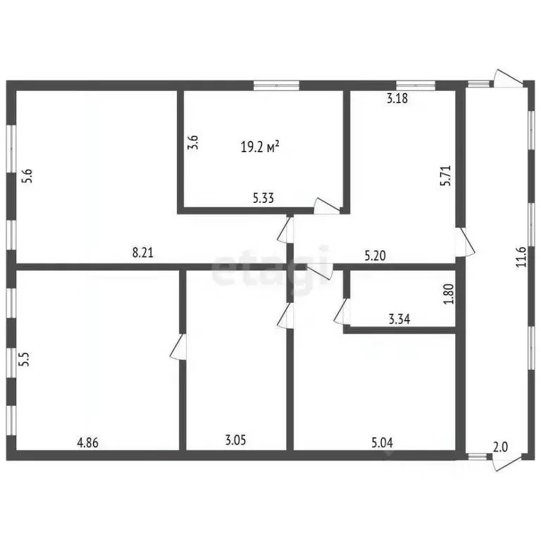 Дом в Мордовия, пос. Ромоданово ул. Касаткина, 25 (179 м) - Фото 2