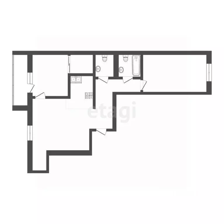 2-к кв. Смоленская область, Смоленск проезд Ипподромный, 26 (58.6 м) - Фото 1