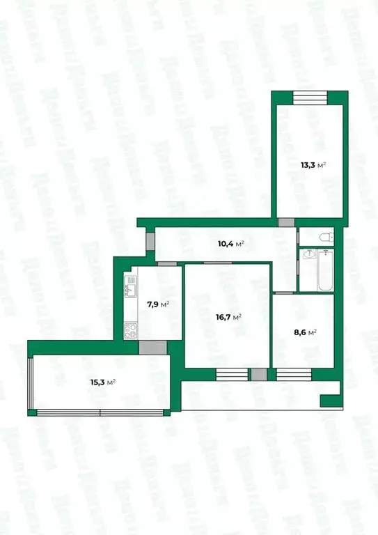 3-к кв. Кировская область, Киров ул. Дзержинского, 18 (76.0 м) - Фото 0