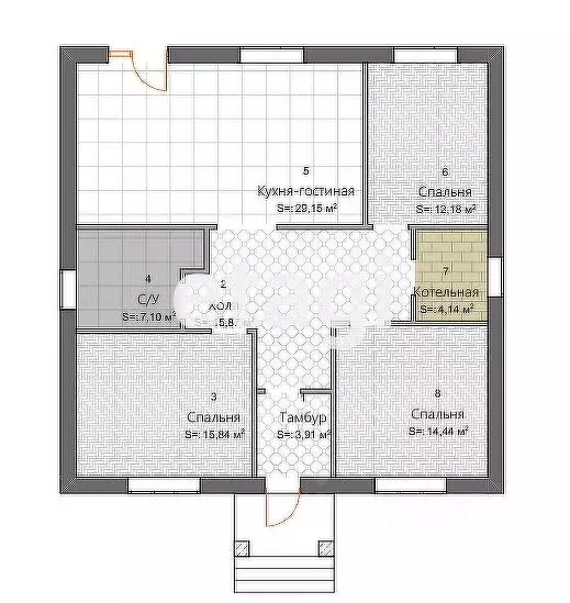 Дом в Белгородская область, Белгород ул. Михаила Эрденко, 25 (105 м) - Фото 2