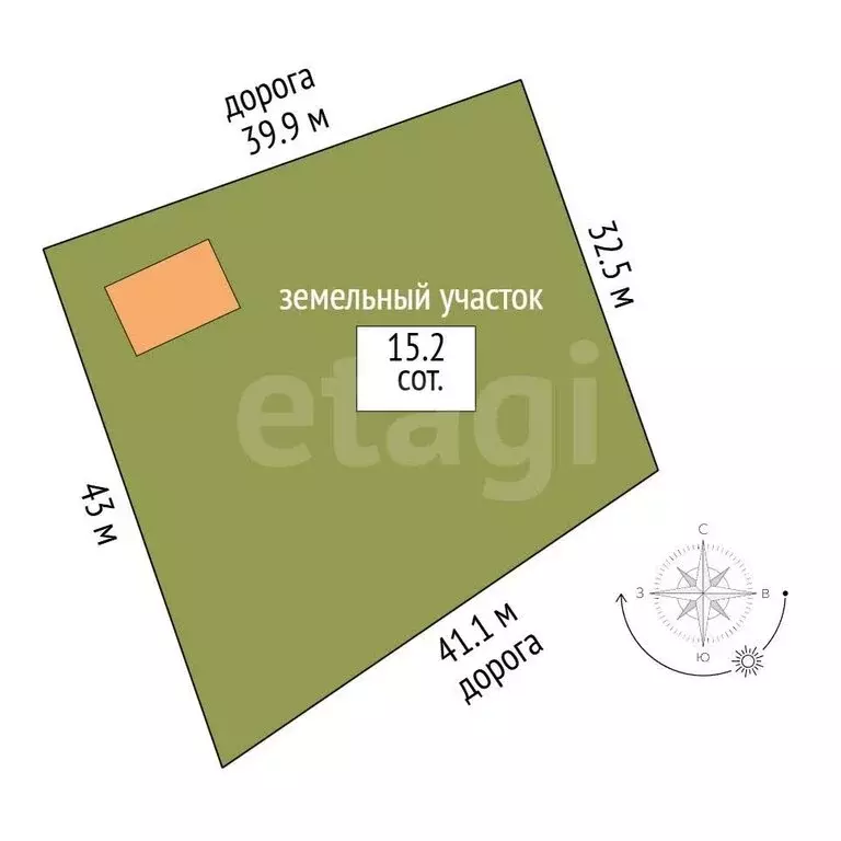 Дом в деревня Нелюбино, Зелёная улица (42.8 м) - Фото 2