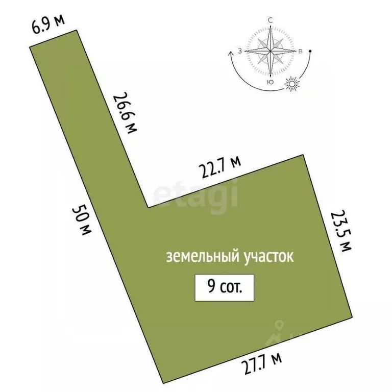 Участок в Мордовия, Саранск 50 лет Октября СНТ,  (9.0 сот.) - Фото 2