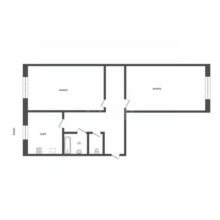 2-к кв. Курганская область, Курган ул. Ломоносова, 47 (49.5 м) - Фото 1