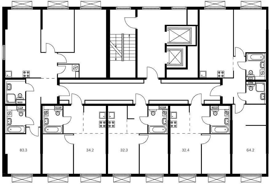 3-к кв. Москва Кольская 8 жилой комплекс, 2.1 (83.3 м) - Фото 1