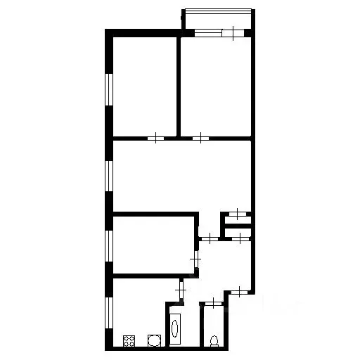 4-к кв. Хакасия, Черногорск ул. Пушкина, 26 (65.0 м) - Фото 1