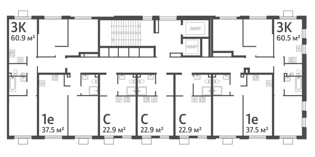 3-к кв. Москва Производственная ул., 19Ак3 (60.5 м) - Фото 2