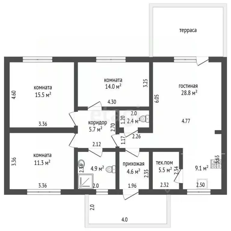 Дом в Калининградская область, Зеленоградский муниципальный округ, ... - Фото 2