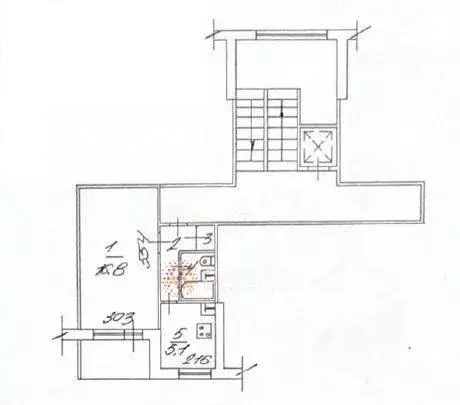 Квартира, 1 комната, 29.7 м - Фото 1