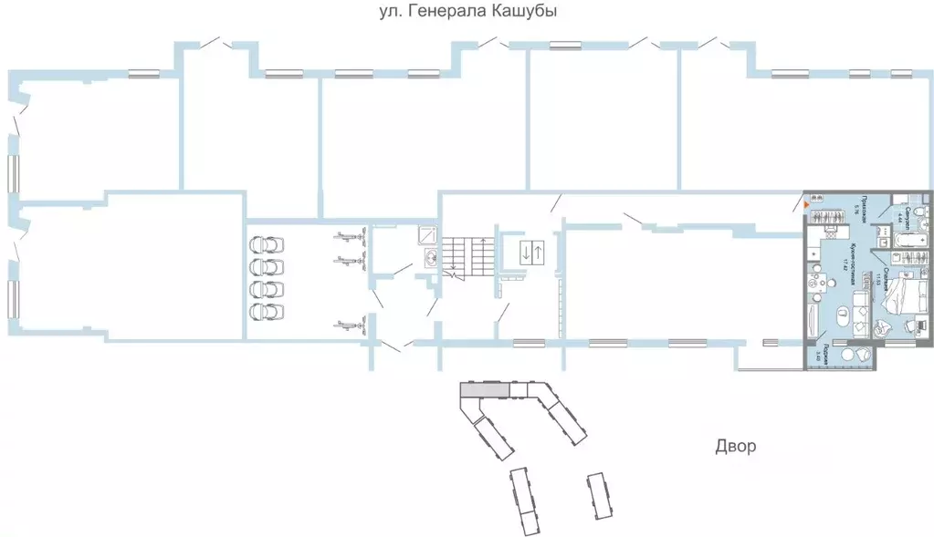 2-к кв. Ульяновская область, Ульяновск Новый Город мкр, 10-й кв-л, ... - Фото 1