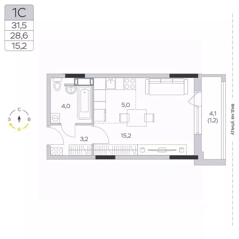 Студия Московская область, Мытищи городской округ, д. Пирогово ул. ... - Фото 1