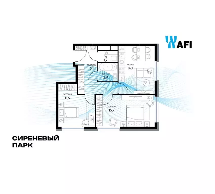 2-комнатная квартира: Москва, Тагильская улица, 2к1 (56.4 м) - Фото 1