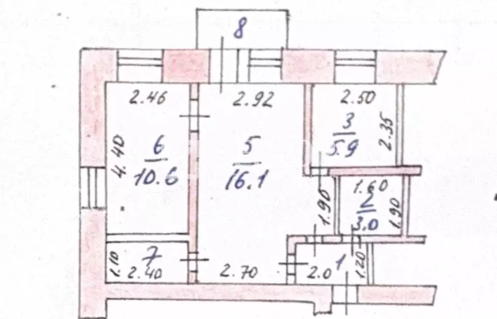 2-к кв. Ивановская область, Приволжск Революционная ул., 129 (42.5 м) - Фото 2