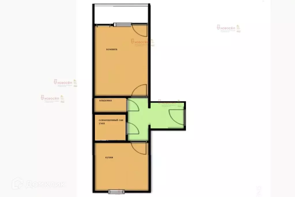 Продаётся 1-к квартира, 32 м - Фото 0