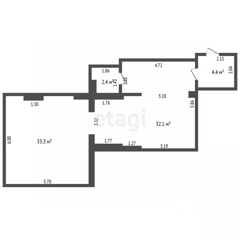 Торговая площадь в Башкортостан, Стерлитамак ул. Строителей, 28 (72 м) - Фото 2