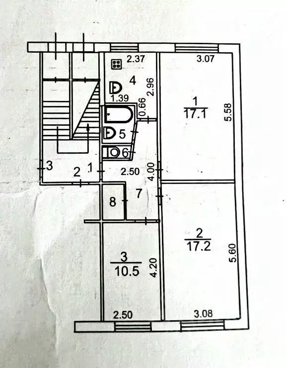 3-к кв. Иркутская область, Иркутск ул. Каховского, 33А (61.3 м) - Фото 0