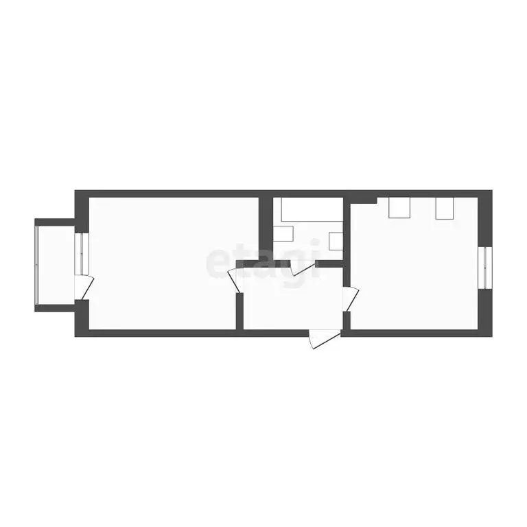 1-комнатная квартира: Улан-Удэ, 115-й микрорайон, 2 (34.4 м) - Фото 1