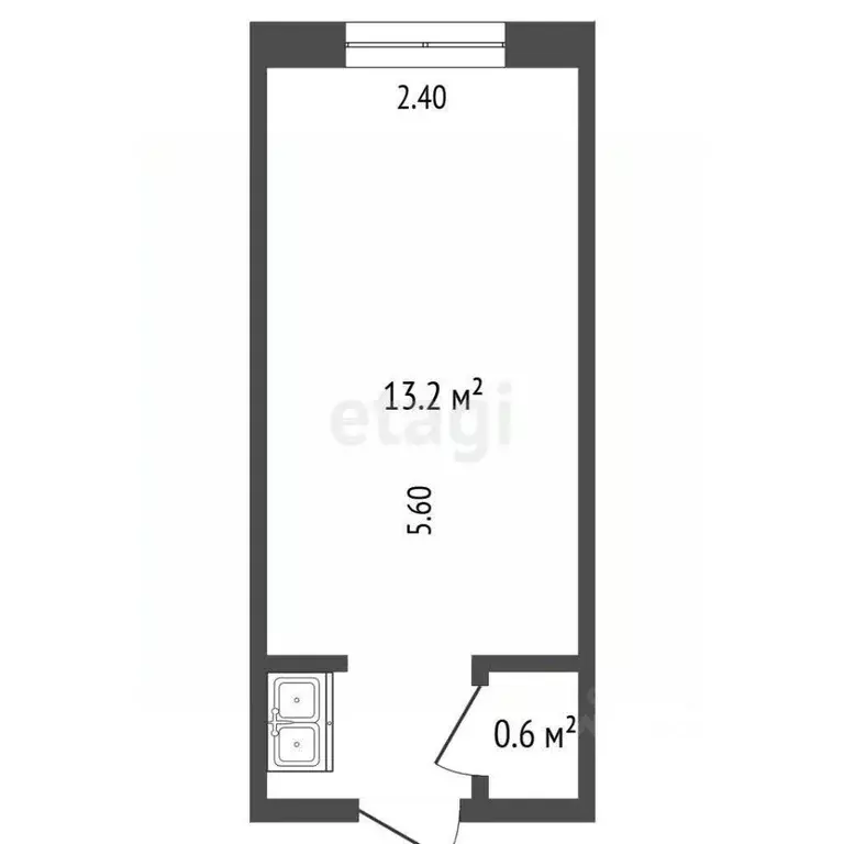 Комната Хабаровский край, Комсомольск-на-Амуре ул. Котовского, 7 (12.6 ... - Фото 2