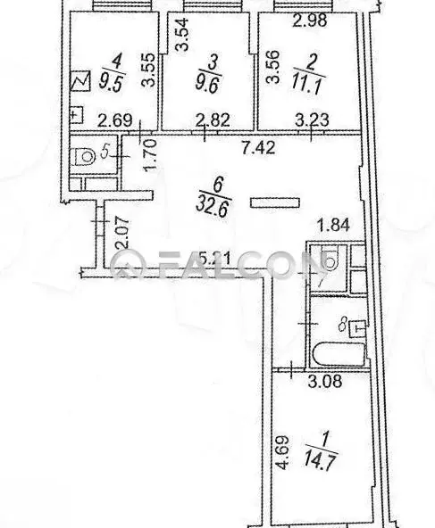 3-к кв. Москва Хорошевское ш., 12к1 (84.0 м) - Фото 0