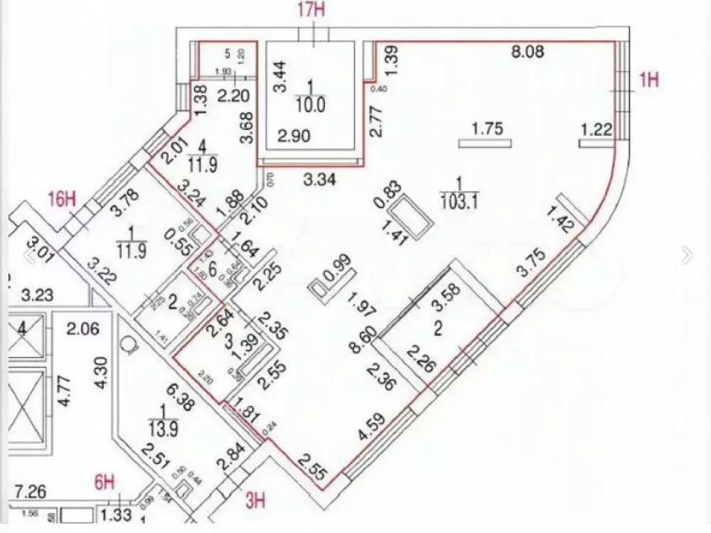 Торговая площадь в Москва Кастанаевская ул., 32 (65 м) - Фото 2
