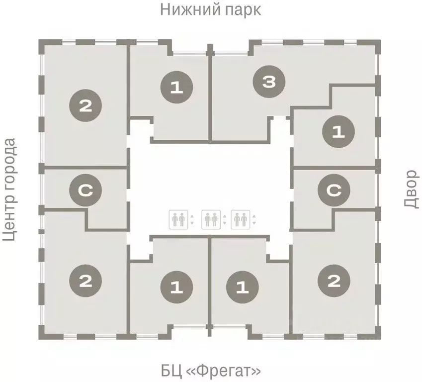 1-к кв. Липецкая область, Липецк пл. Петра Великого, 1 (39.69 м) - Фото 1