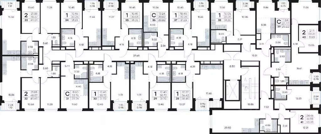 2-к кв. Ленинградская область, Ломоносовский район, Аннинское ... - Фото 2