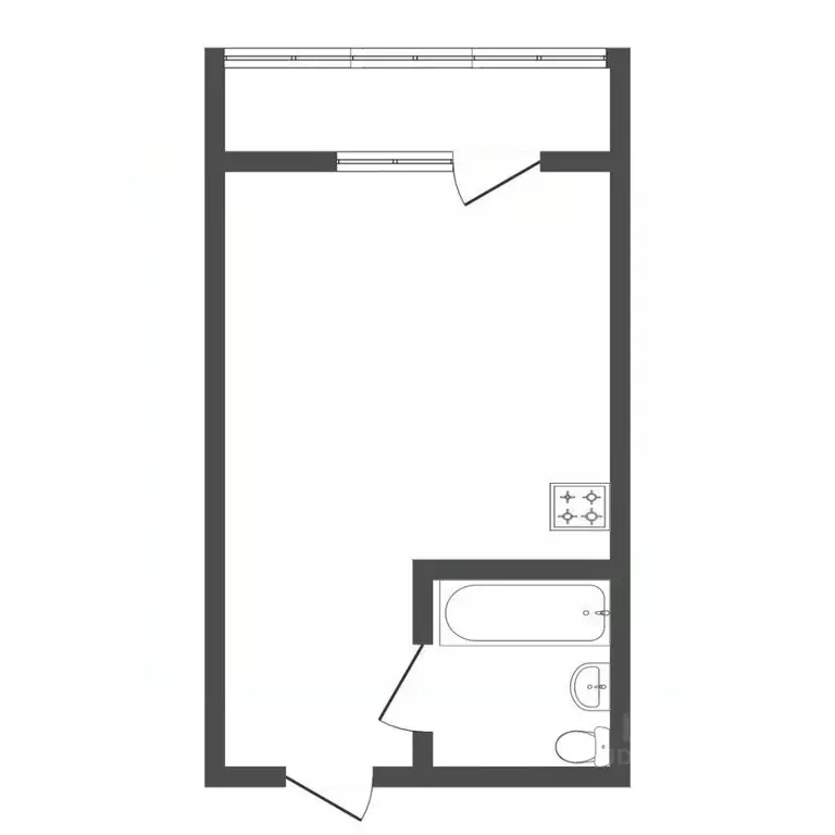 Студия Амурская область, Благовещенск ул. Островского, 110 (25.6 м) - Фото 1