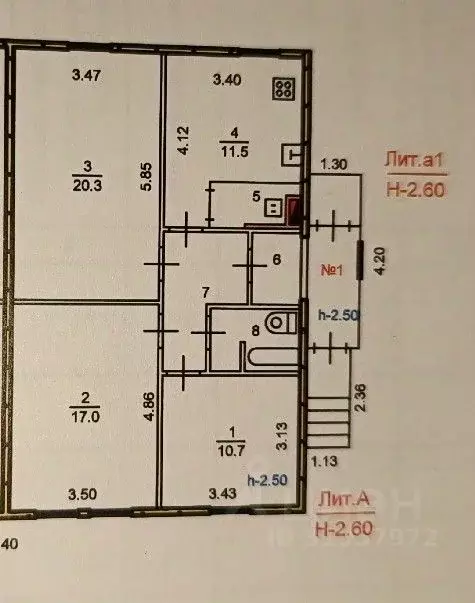 Дом в Ярославская область, Рыбинский муниципальный округ, д. Хвощевка ... - Фото 2