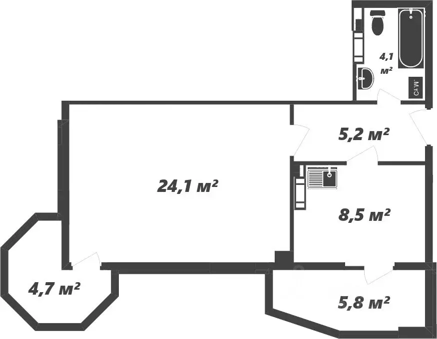 2-к кв. Крым, Ялта муниципальный округ, Форос пгт спуск Форосский, 8к2 ... - Фото 1